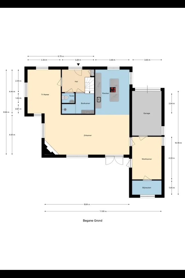 Plattegrond 1 van Nieuwenbroeksedijk 4a