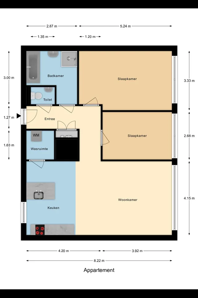 Plattegrond 1 van Scheepmakerspassage 41