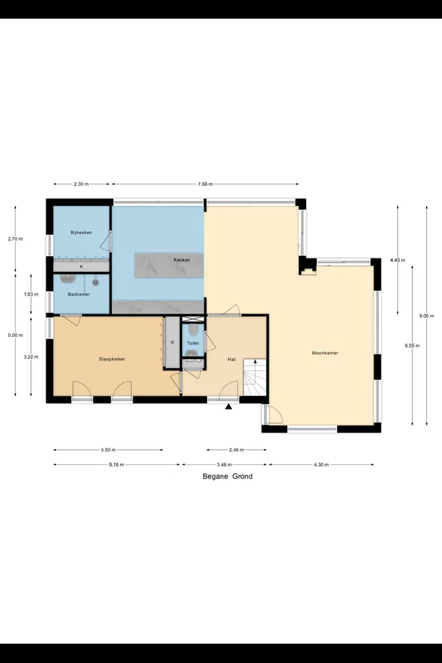 Plattegrond 1 van Waterbospad 2a