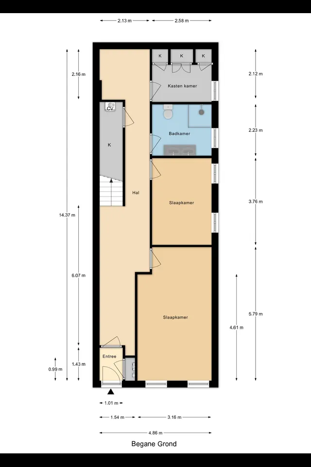 Plattegrond 2 van Westhavenkade 47