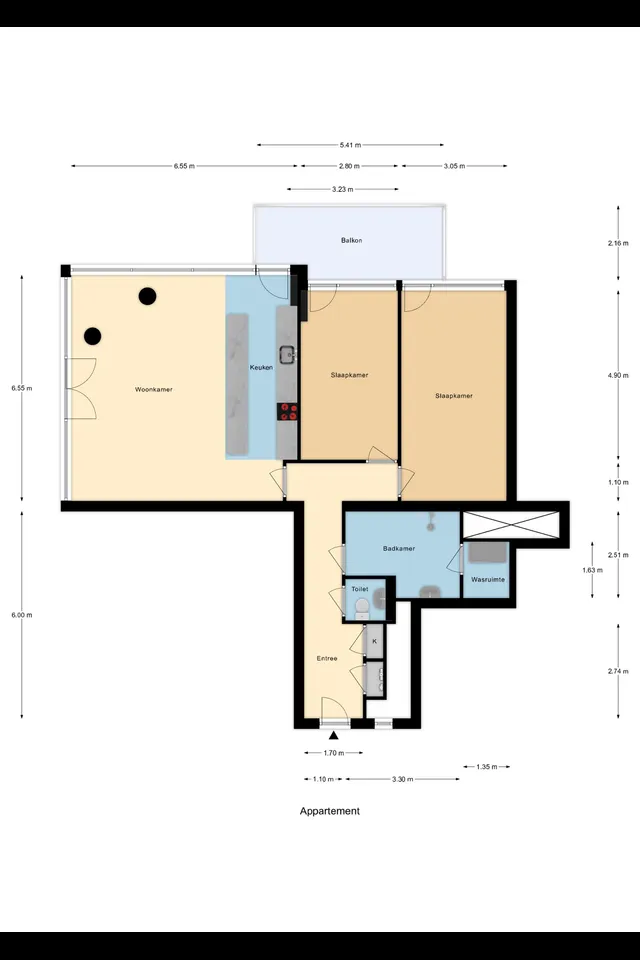 Plattegrond 1 van Baan 46T