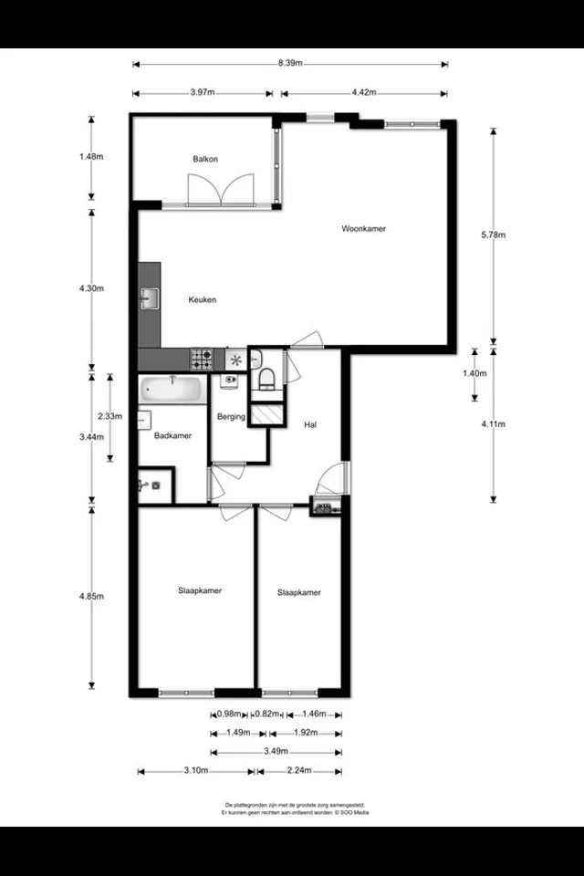 Plattegrond 1 van Jan Wolkerslaan 53